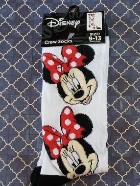NWT Minnie Mouse Crew Socks